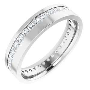 14K White 1 5/8 CTW Lab-Grown Diamond Band