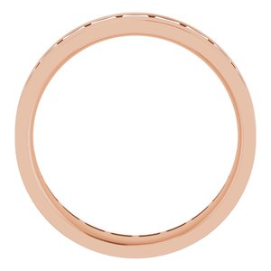 14K Rose 1 1/2 CTW Lab-Grown Diamond Band