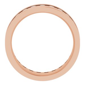 14K Rose 3/4 CTW Lab-Grown Diamond Band