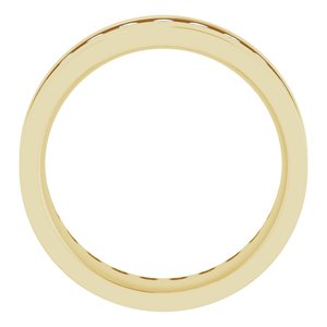 14K Yellow 3/4 CTW Lab-Grown Diamond Band