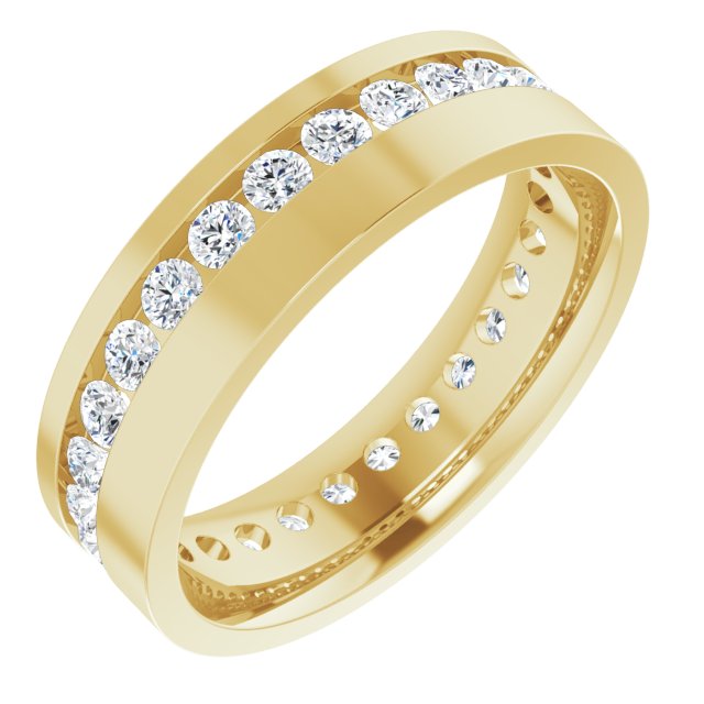 14K Yellow 7/8 CTW Lab-Grown Diamond Band