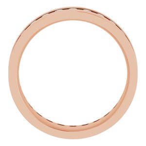 14K Rose 7/8 CTW Lab-Grown Diamond Band
