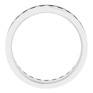 14K White 7/8 CTW Lab-Grown Diamond Band