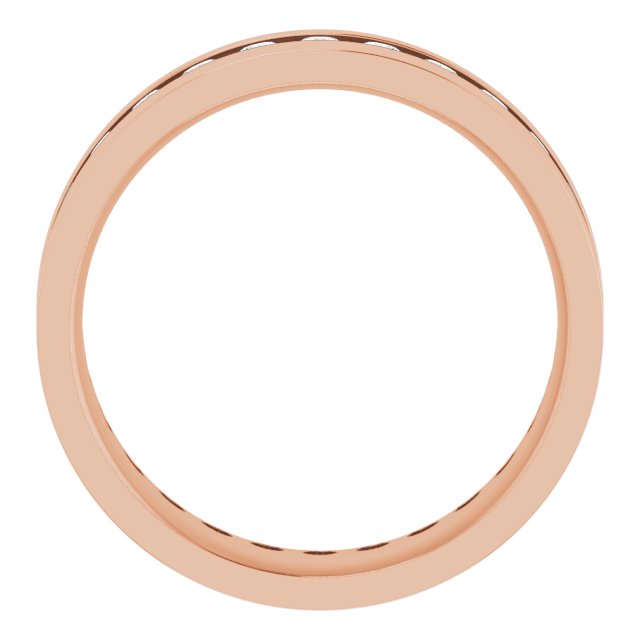14K Rose 7/8 CTW Lab-Grown Diamond Band
