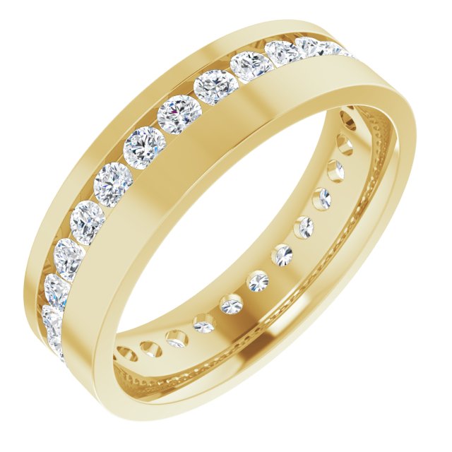 14K Yellow 7/8 CTW Lab-Grown Diamond Band