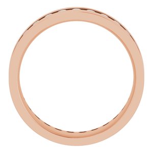14K Rose 7/8 CTW Lab-Grown Diamond Band
