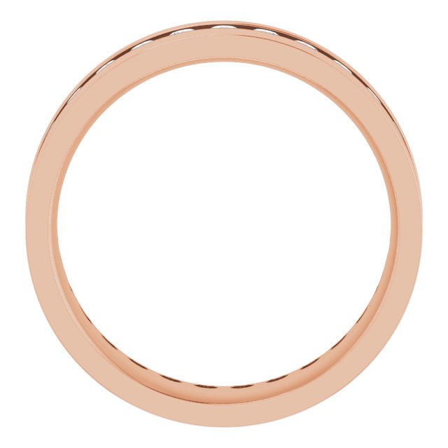 14K Rose 7/8 CTW Lab-Grown Diamond Band