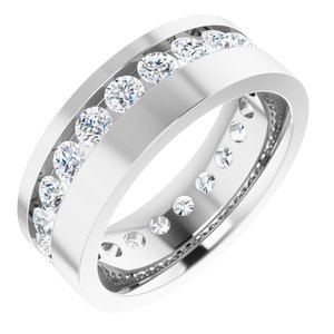 14K White 2 CTW Lab-Grown Diamond Band