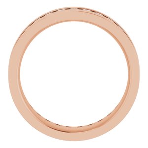 14K Rose 1 3/8 CTW Lab-Grown Diamond Band