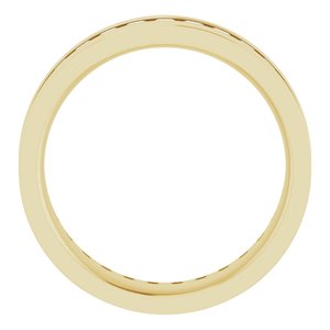 14K Yellow 1 3/8 CTW Lab-Grown Diamond Band