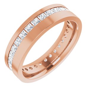 14K Rose 1 3/8 CTW Lab-Grown Diamond Band