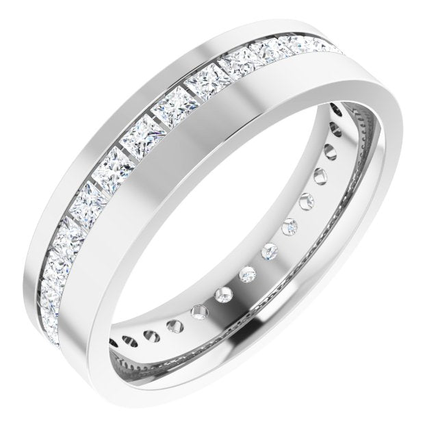 14K White 1 3/8 CTW Lab-Grown Diamond Band