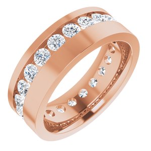 14K Rose 2 CTW Lab-Grown Diamond Band