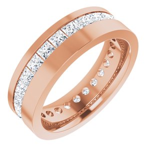 14K Rose 2 1/2 CTW Lab-Grown Diamond Band