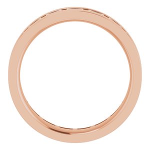 14K Rose 1 1/8 CTW Lab-Grown Diamond Band