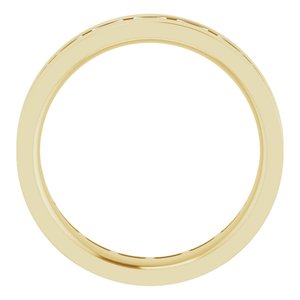 14K Yellow 1 1/8 CTW Lab-Grown Diamond Band