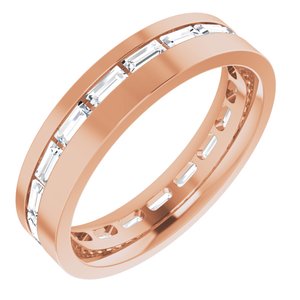 14K Rose 1 1/8 CTW Lab-Grown Diamond Band