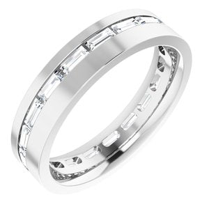 14K White 1 1/8 CTW Lab-Grown Diamond Band