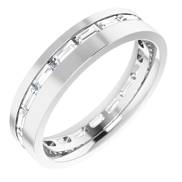 14K White 1 1/8 CTW Lab-Grown Diamond Band