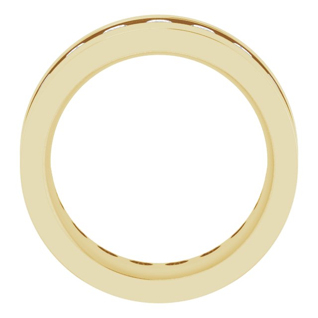 14K Yellow 3/4 CTW Lab-Grown Diamond Band