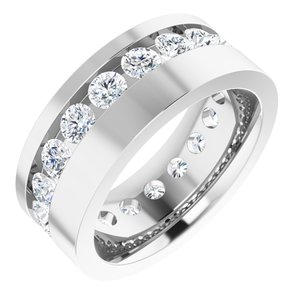 14K White 1 3/4 CTW Lab-Grown Diamond Band