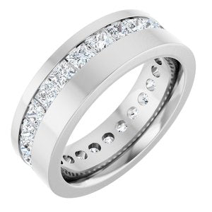 14K White 2 1/3 CTW Lab-Grown Diamond Band