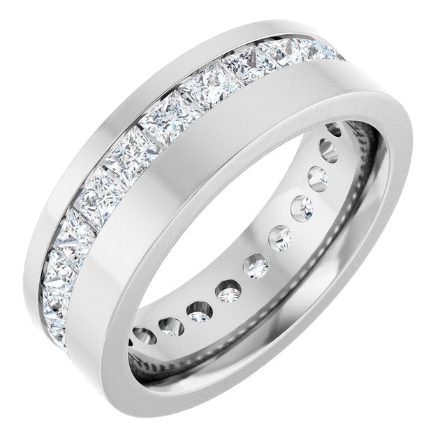 14K White 2 1/3 CTW Lab-Grown Diamond Band