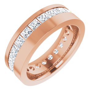 14K Rose 3 9/10 CTW Lab-Grown Diamond Band