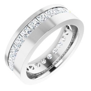 14K White 3 9/10 CTW Lab-Grown Diamond Band
