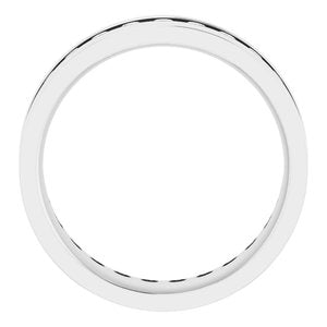 14K White 3/4 CTW Lab-Grown Diamond Band