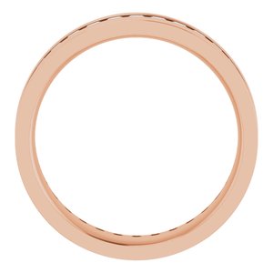 14K Rose 1 1/2 CTW Lab-Grown Diamond Band
