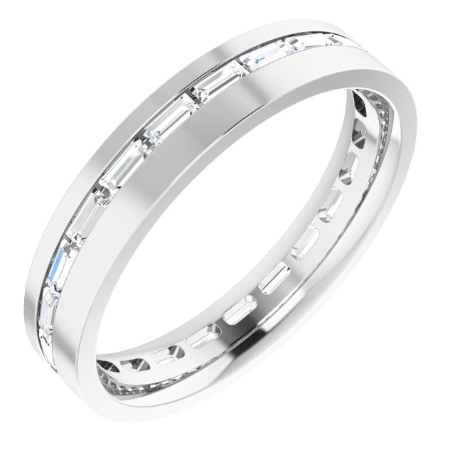14K White 1 1/3 CTW Lab-Grown Diamond Band