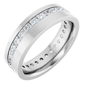 14K White 1 1/3 CTW Lab-Grown Diamond Band