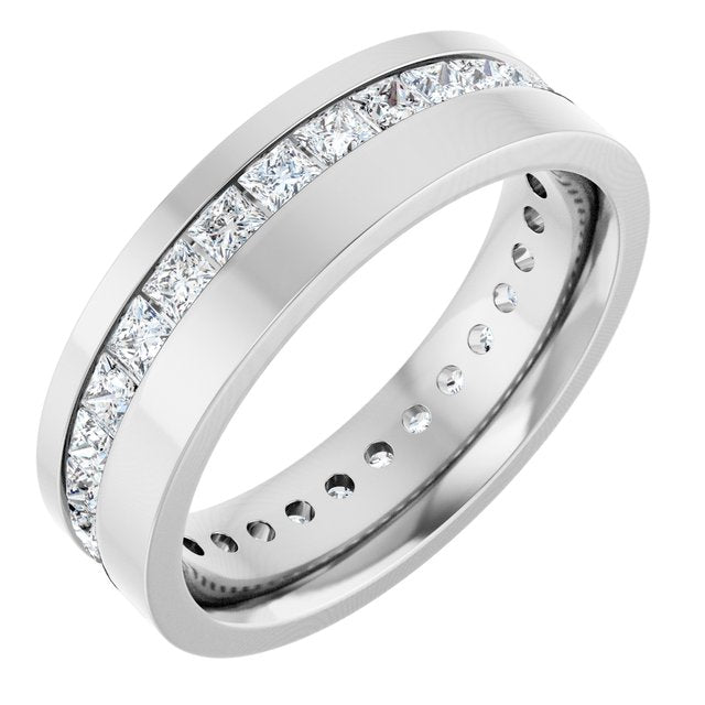 14K White 1 1/3 CTW Lab-Grown Diamond Band