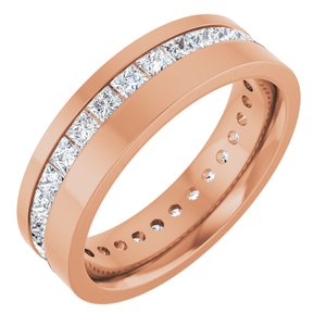 14K Rose 1 1/3 CTW Lab-Grown Diamond Band
