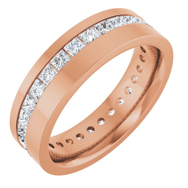 14K Rose 1 1/3 CTW Lab-Grown Diamond Band