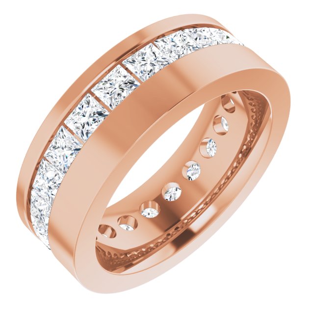 14K Rose 3 5/8 CTW Lab-Grown Diamond Band