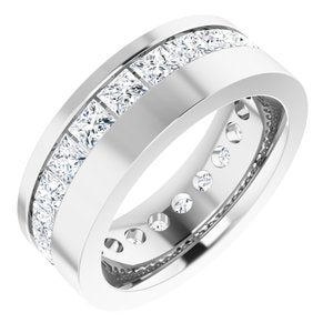 14K White 3 5/8 CTW Lab-Grown Diamond Band