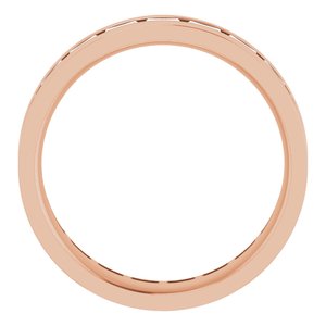 14K Rose 1 3/8 CTW Lab-Grown Diamond Band