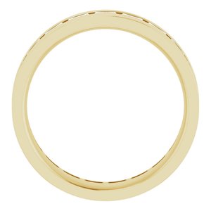 14K Yellow 1 3/8 CTW Lab-Grown Diamond Band