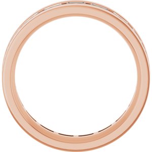 14K Rose 1 1/3 CTW Lab-Grown Diamond Band