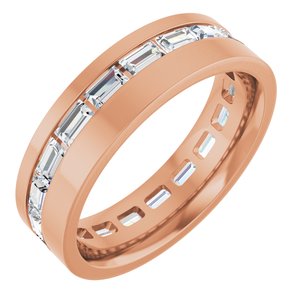 14K Rose 1 1/3 CTW Lab-Grown Diamond Band