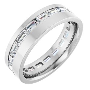 14K White 1 1/3 CTW Lab-Grown Diamond Band