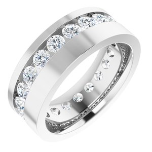 14K White 1 7/8 CTW Lab-Grown Diamond Band