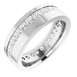 14K White 2 3/8 CTW Lab-Grown Diamond Band