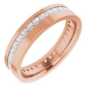14K Rose 1 1/2 CTW Lab-Grown Diamond Band