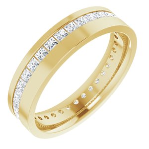 14K Yellow 1 1/2 CTW Lab-Grown Diamond Band