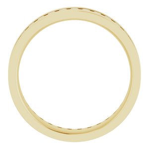 14K Yellow 1 1/2 CTW Lab-Grown Diamond Band