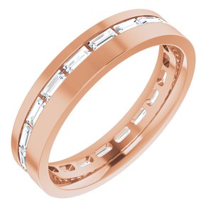 14K Rose 1 1/6 CTW Lab-Grown Diamond Band