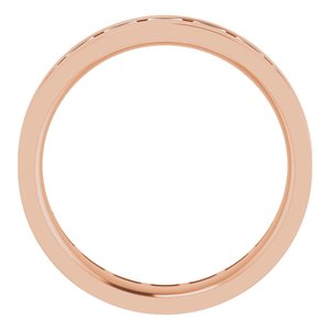14K Rose 1 1/6 CTW Lab-Grown Diamond Band